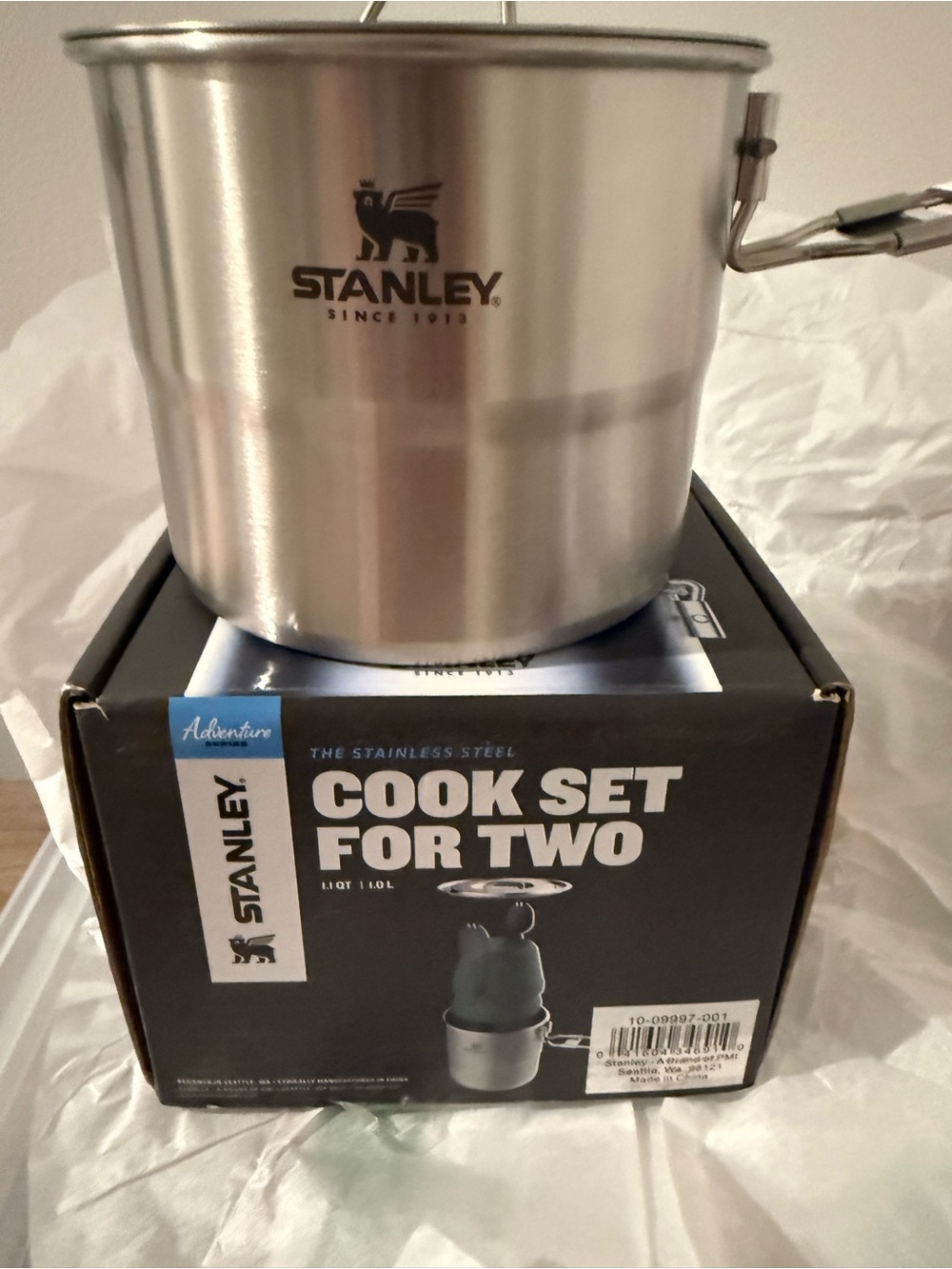 Stanley Silver Stainless Steel Camping Cook Pot